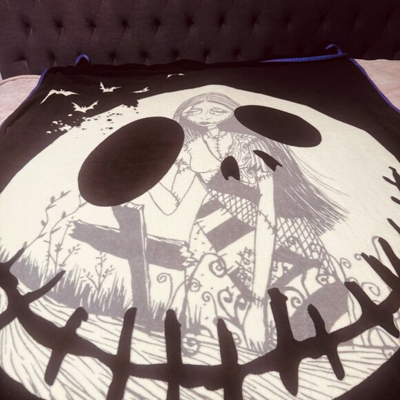 Nightmare Before Christmas Super Soft Fleece Plush Blanket Jack skeleton king 5 - Picture 5 of 6